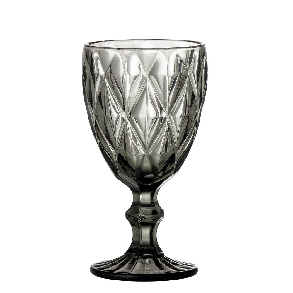 Verres - Asana Verre à vin, Gris, Verre - CREATIVE COLLECTION
