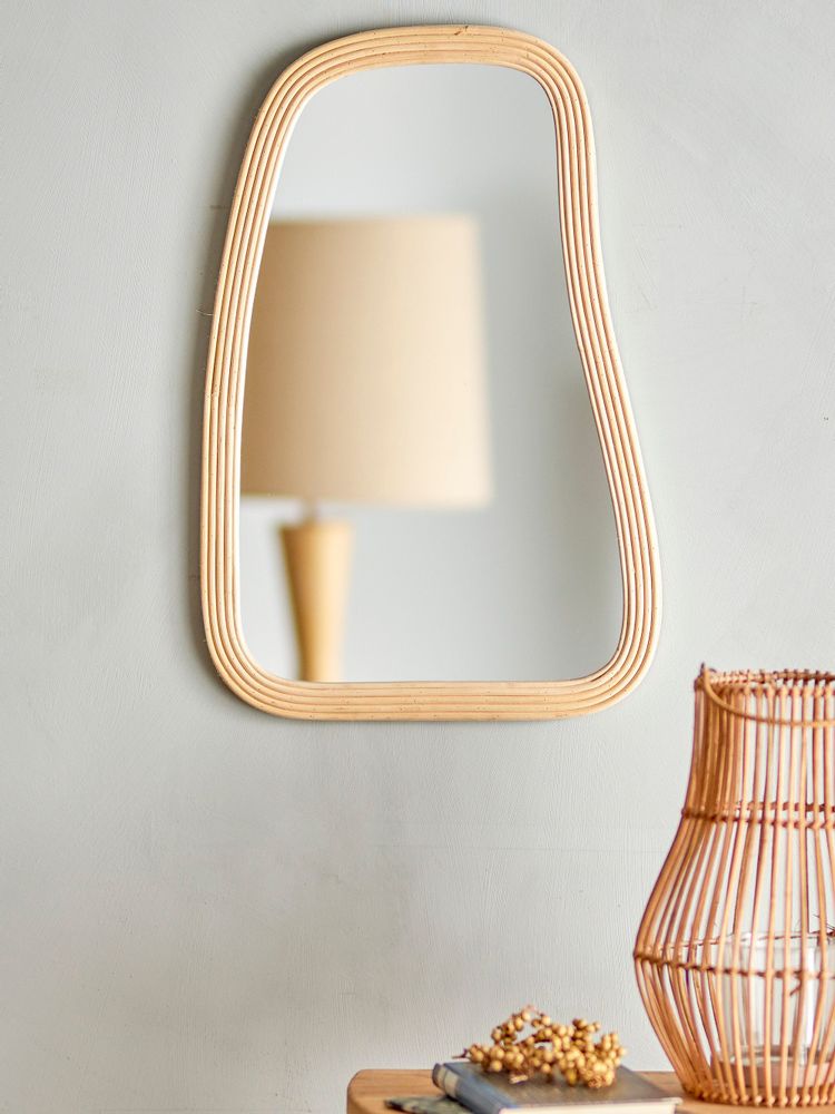 Miroirs - Kobe Miroir mural, Nature, Rotin - CREATIVE COLLECTION