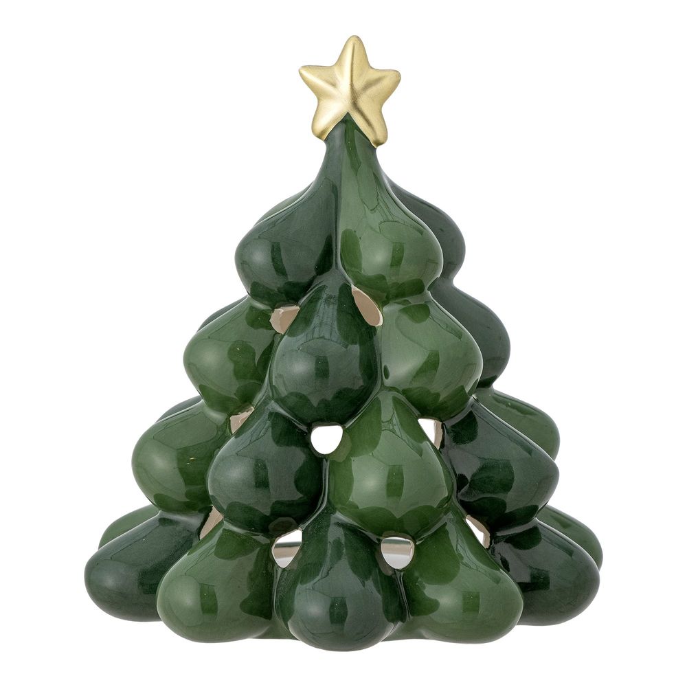 Candlesticks and candle holders - Elof Votive, Green, Stoneware - BLOOMINGVILLE