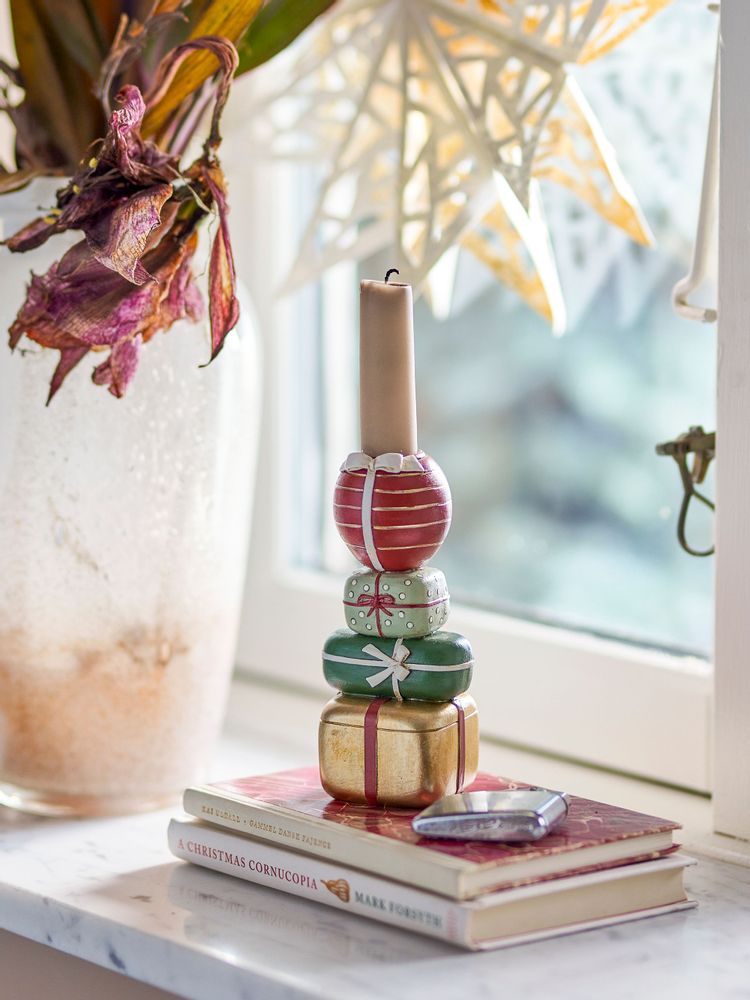 Candlesticks and candle holders - Wish Candle Holder, Red, Polyresin  - BLOOMINGVILLE MULTIBRAND HOUSE