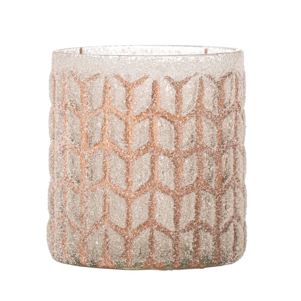 Bougeoirs et photophores - Esther Photophore, Rose, Verre recyclé - BLOOMINGVILLE MULTIBRAND HOUSE