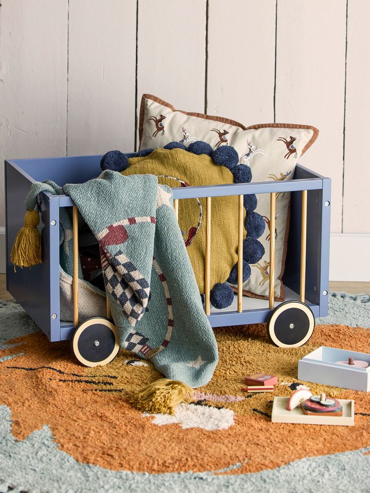 Tapis - Leroy Tapis, Blue, Coton - BLOOMINGVILLE MINI