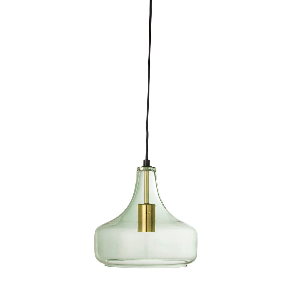 Hanging lights - Yuser Pendant Lamp, Green, Glass - BLOOMINGVILLE