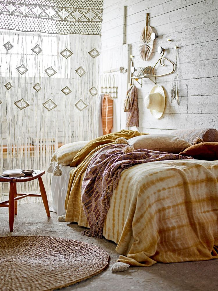 Coussins - Decia Coussin, Jaune, Coton recyclé - BLOOMINGVILLE MULTIBRAND HOUSE