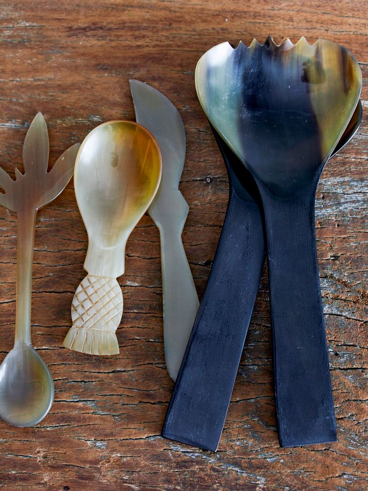 Couverts & ustensiles de cuisine - Ayanna Cuillère, Nature, Corne - CREATIVE COLLECTION
