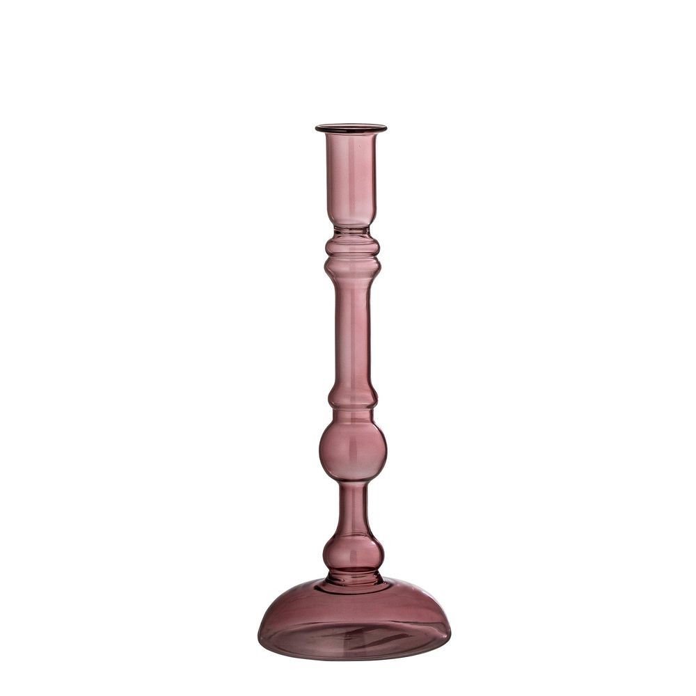 Bougeoirs et photophores - Ferah Bougeoir, Violet, Verre - BLOOMINGVILLE MULTIBRAND HOUSE