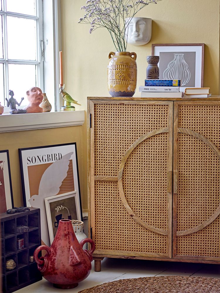 Vases - Rijad Deco Vase, Yellow, Terracotta - BLOOMINGVILLE MULTIBRAND HOUSE