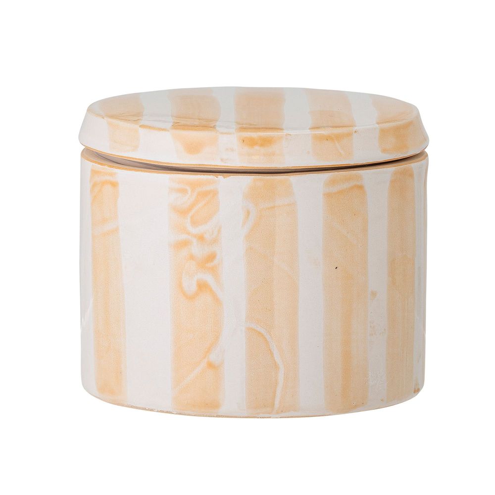 Food storage - Cathe Jar w/Lid, Yellow, Stoneware  - CREATIVE COLLECTION