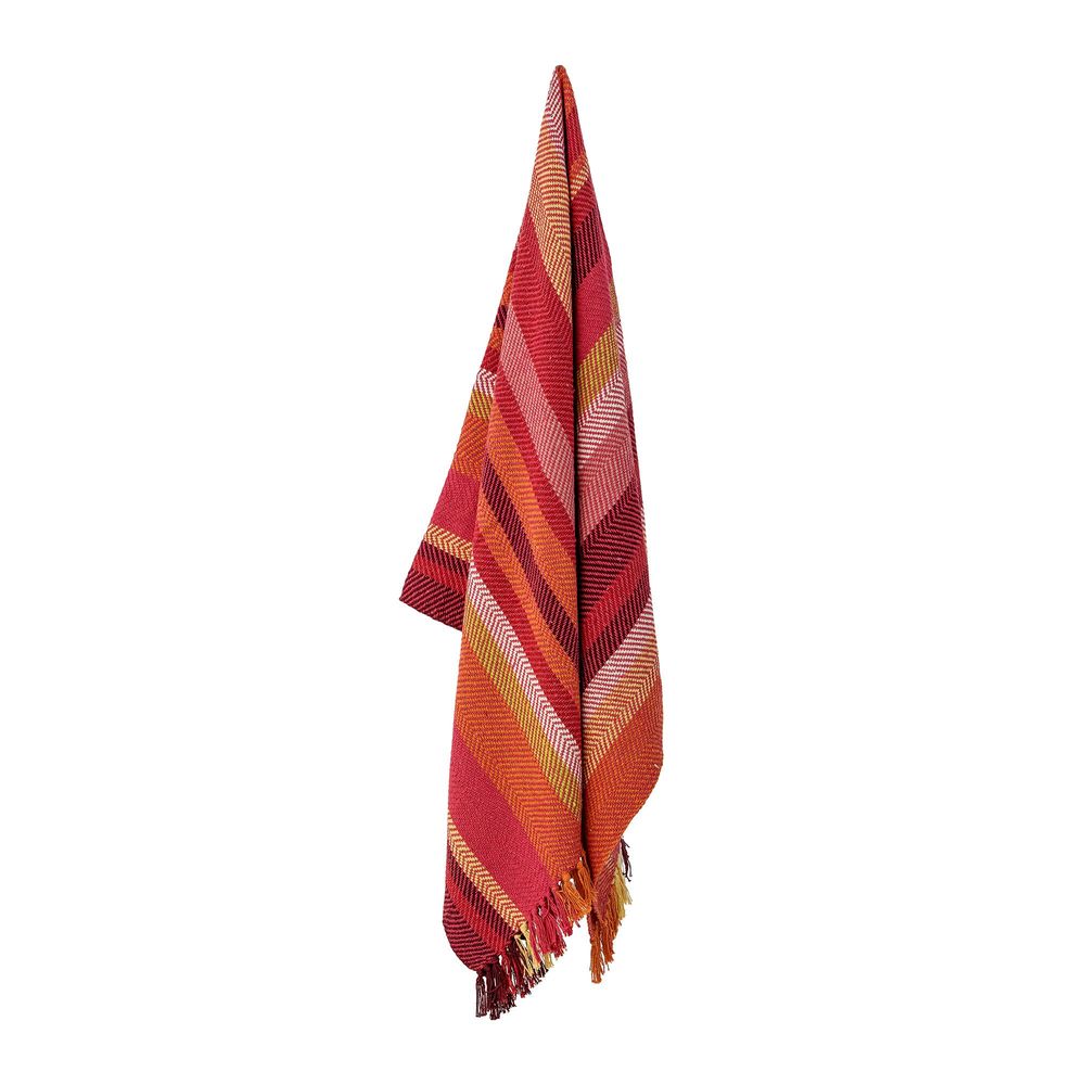 Plaids - Amra Plaid, Rouge, Coton - CREATIVE COLLECTION