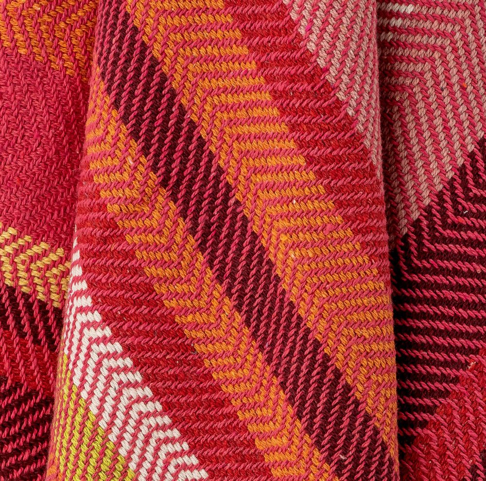 Plaids - Amra Plaid, Rouge, Coton - CREATIVE COLLECTION