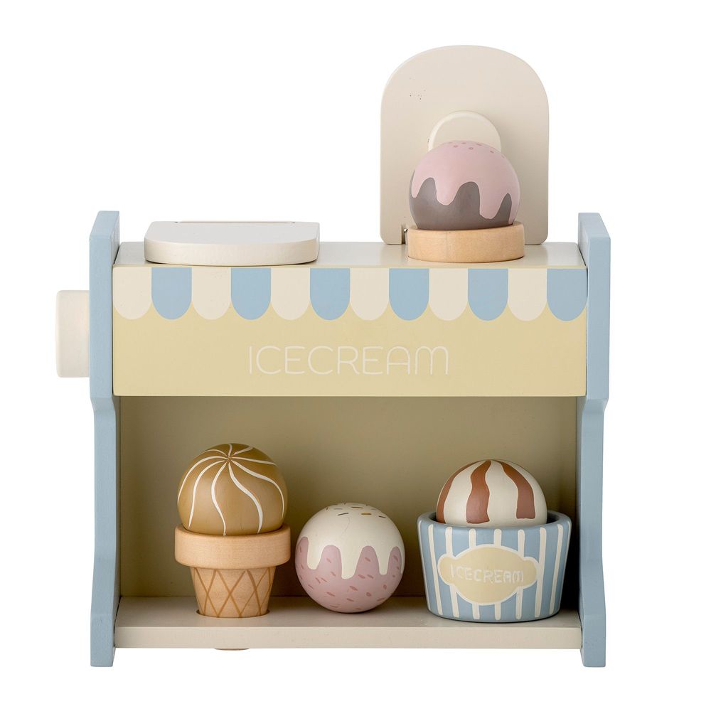 Jouets enfants - Vallie Stand de glaces , Blue, FSC®100%, Lotus Set of 8 - BLOOMINGVILLE MINI