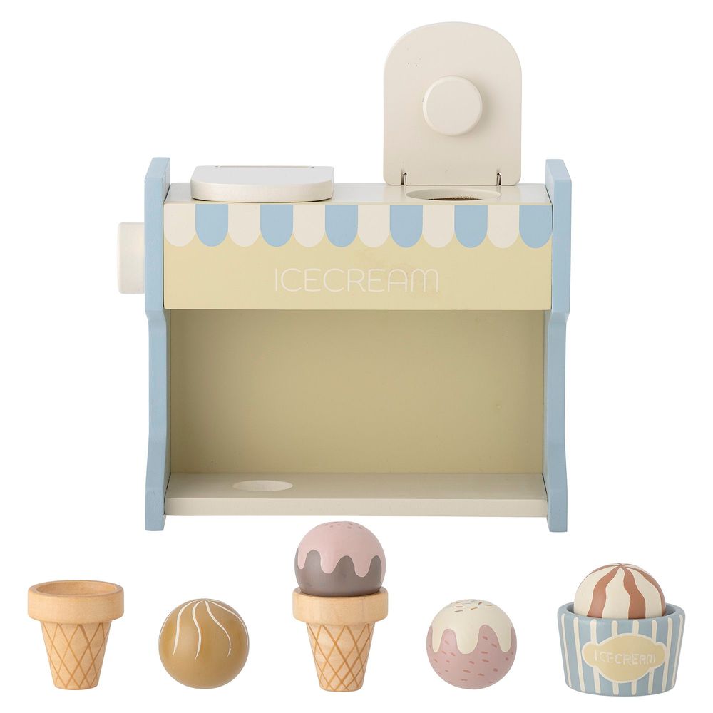 Jouets enfants - Vallie Stand de glaces , Blue, FSC®100%, Lotus Set of 8 - BLOOMINGVILLE MINI