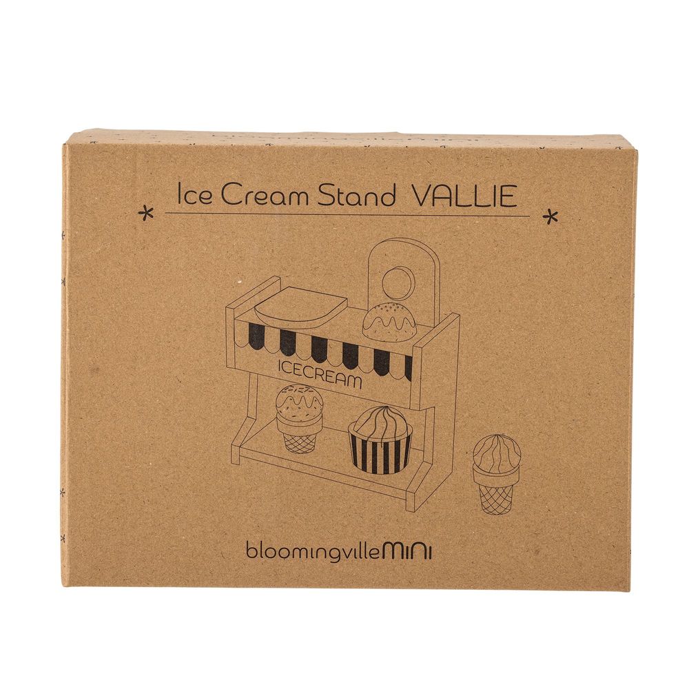 Jouets enfants - Vallie Stand de glaces , Blue, FSC®100%, Lotus Set of 8 - BLOOMINGVILLE MINI