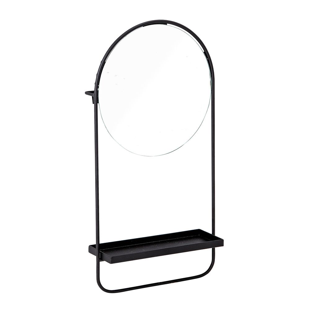 Mirrors - Niemi Wall Mirror, Black, Glass - BLOOMINGVILLE MULTIBRAND HOUSE
