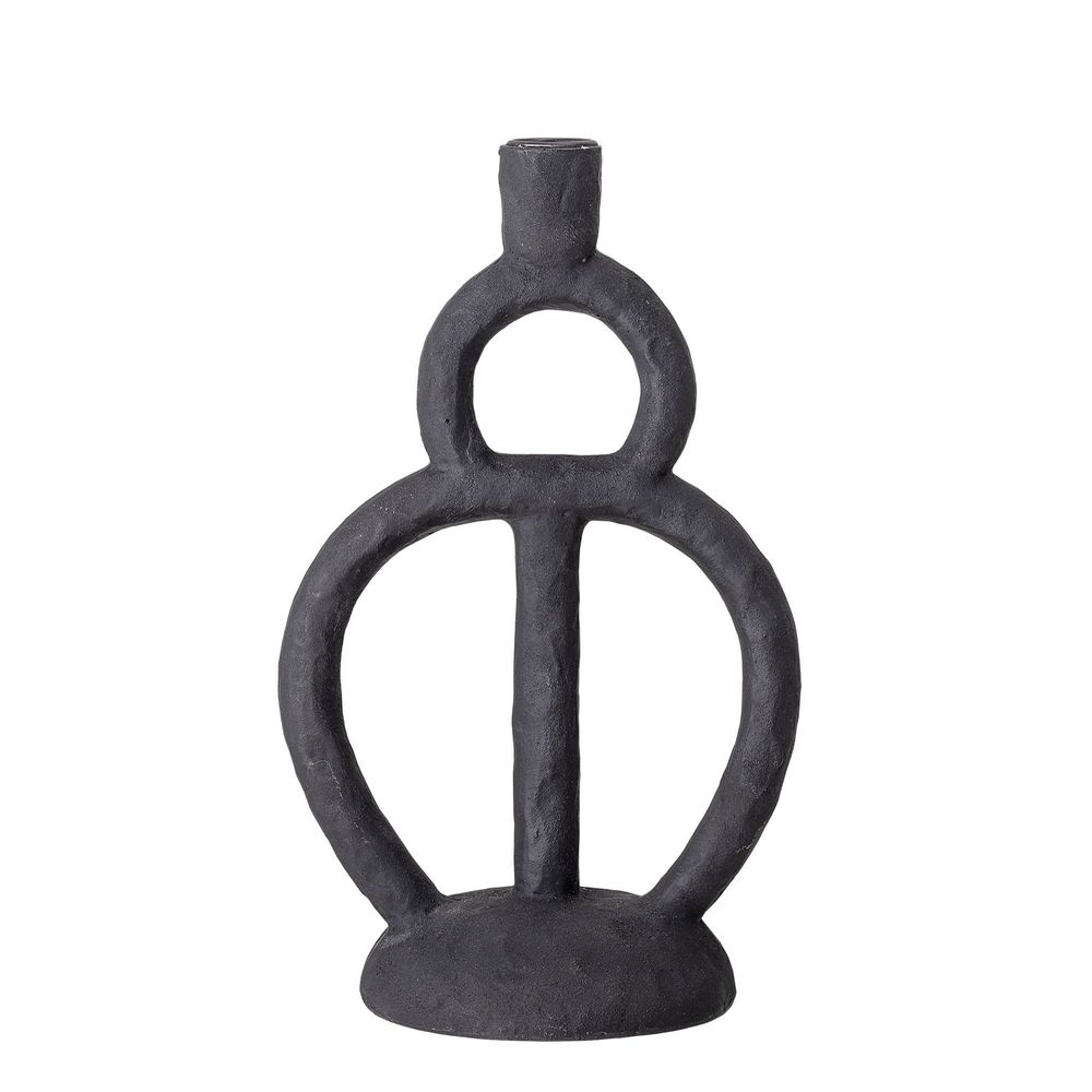 Candlesticks and candle holders - Ramina Candle Holder, Black, Polyresin - BLOOMINGVILLE MULTIBRAND HOUSE