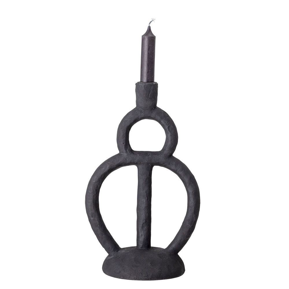 Candlesticks and candle holders - Ramina Candle Holder, Black, Polyresin - BLOOMINGVILLE MULTIBRAND HOUSE