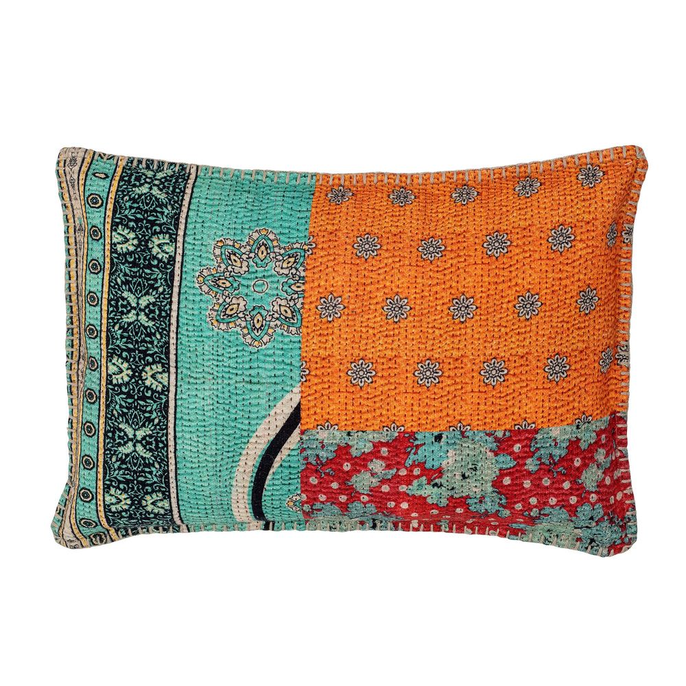 Cushions - Jasser Cushion, Blue, Cotton - BLOOMINGVILLE MULTIBRAND HOUSE