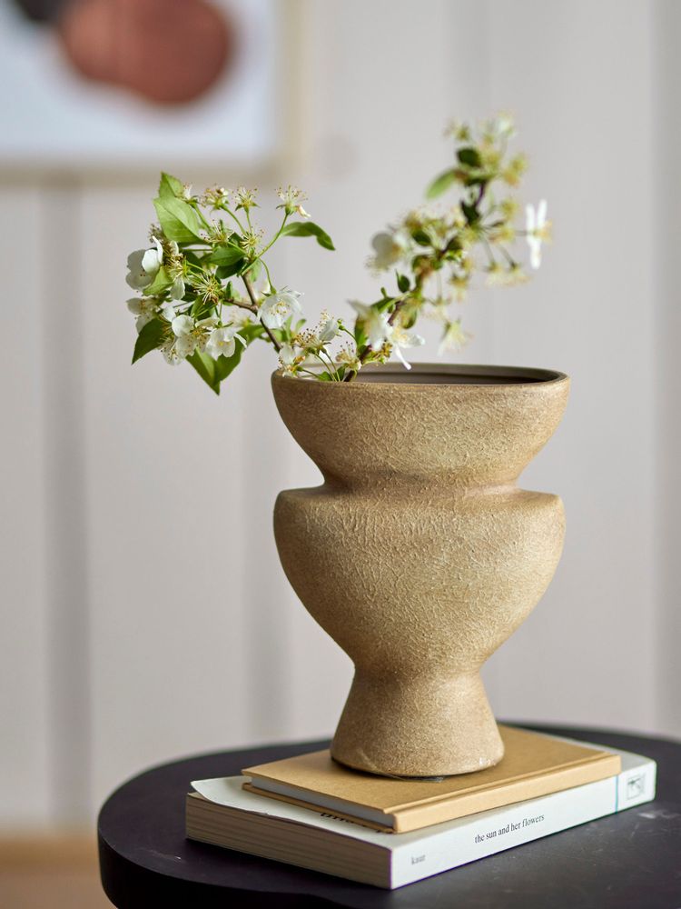 Vases - Cristel Deco Vase, Nature, Terracotta  - BLOOMINGVILLE MULTIBRAND HOUSE