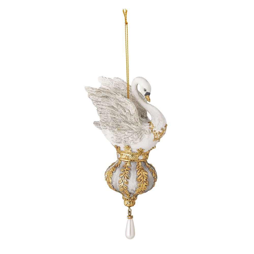 Christmas garlands and baubles - Jenelle Ornament, Gold, Resin - BLOOMINGVILLE
