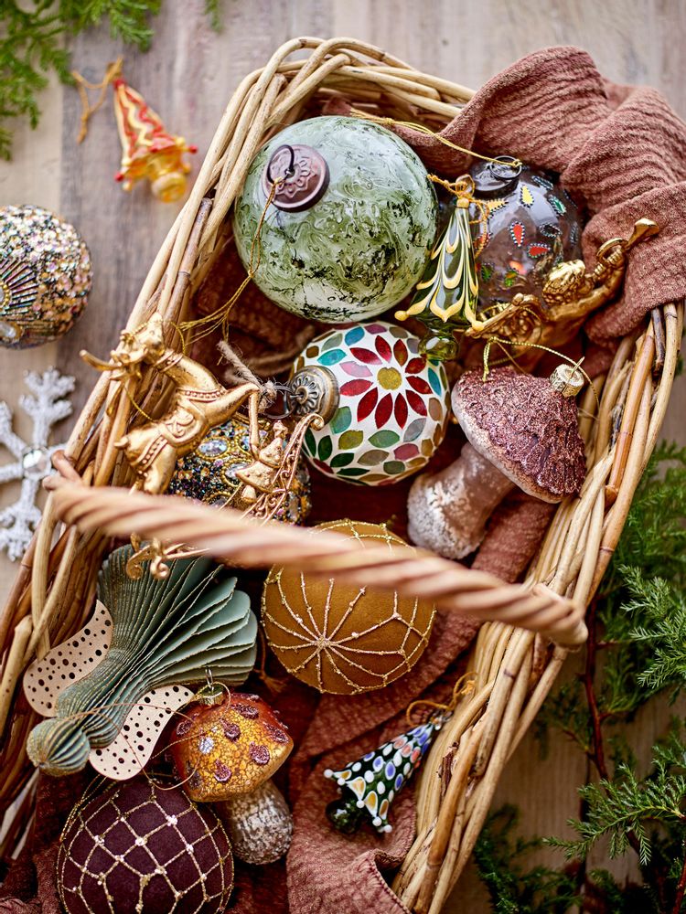 Christmas garlands and baubles - Jullie Ornament, Green, Glass  - BLOOMINGVILLE