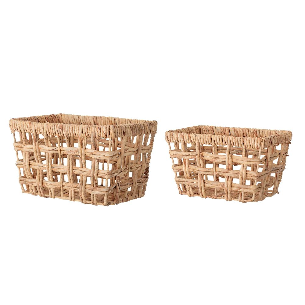 Paniers - Saime Panier, Nature, Jacinthe d'eau Set of 2 - BLOOMINGVILLE MULTIBRAND HOUSE