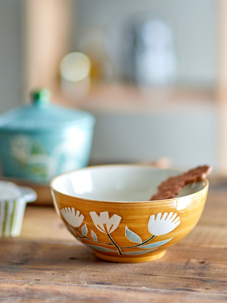 Bowls - Tangier Bowl, Orange, Stoneware - CREATIVE COLLECTION