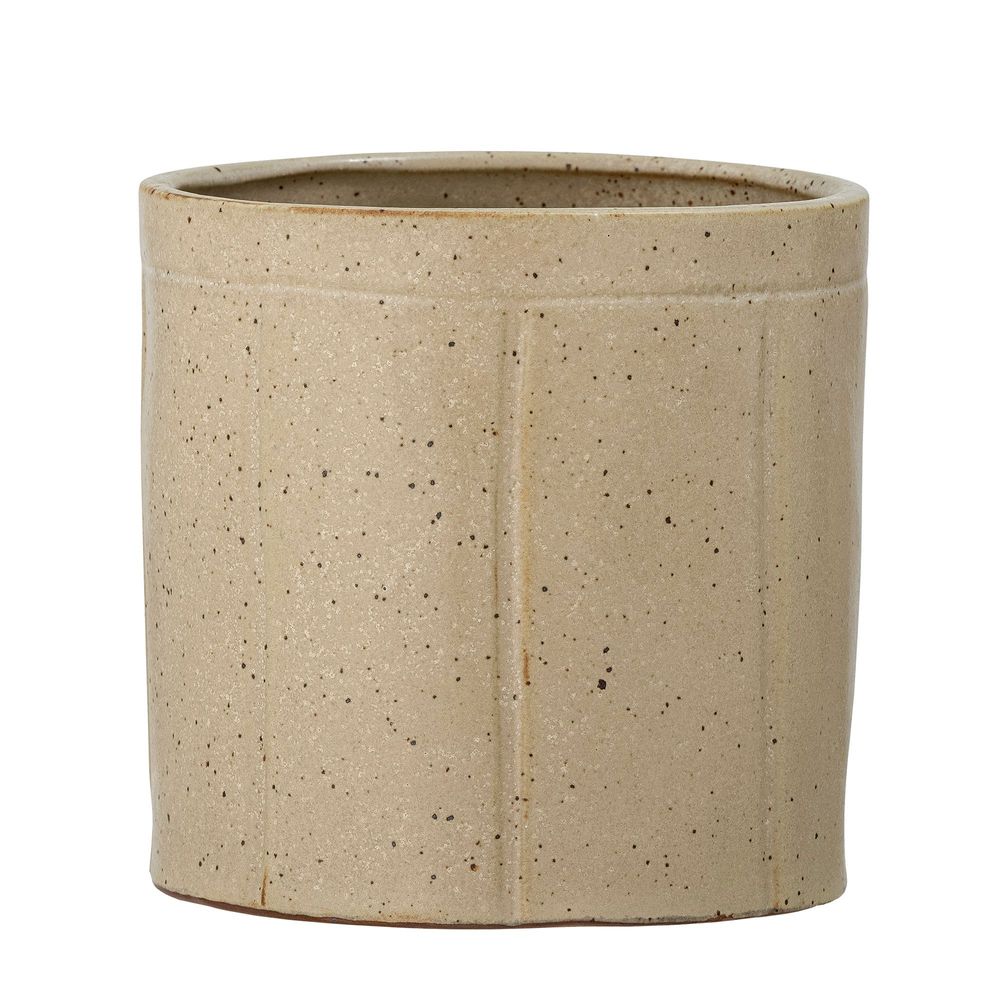 Flower pots - Eliaz Flowerpot, Nature, Stoneware - BLOOMINGVILLE MULTIBRAND HOUSE