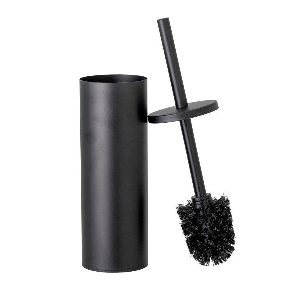 Brushes - Loupi Toilet Brush, Black, Stainless Steel - BLOOMINGVILLE