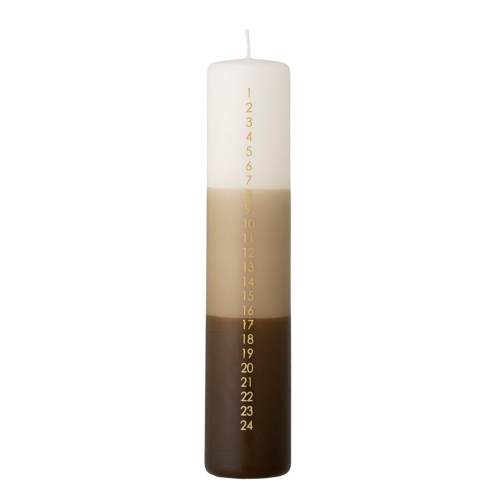 Candles - Dip Dye Candle, Brown, Parafin  - BLOOMINGVILLE MULTIBRAND HOUSE