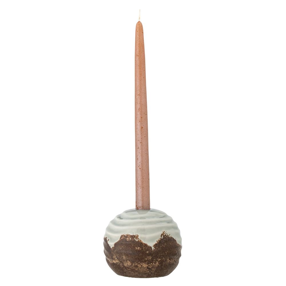 Candlesticks and candle holders - Paula Candle Holder, Brown, Stoneware - BLOOMINGVILLE MULTIBRAND HOUSE