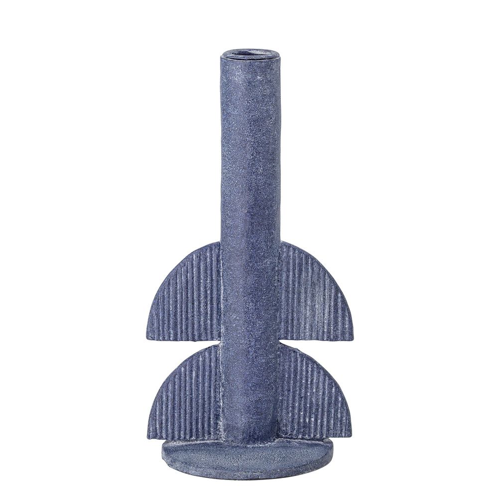Candlesticks and candle holders - Bess Candle Holder, Blue, Polyresin - BLOOMINGVILLE MULTIBRAND HOUSE