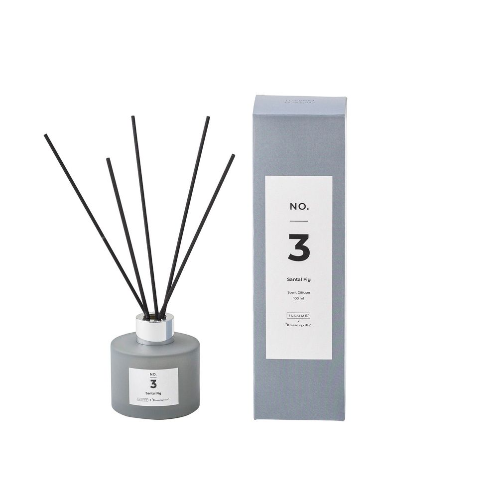 Scent diffusers - NO.3-Santal Fig Scent Diffuser, Blue, Scent Liquid - ILLUME X BLOOMINGVILLE