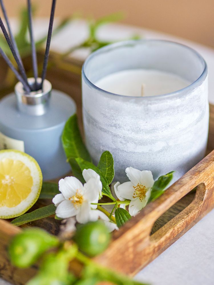Scent diffusers - NO.3-Santal Fig Scent Diffuser, Blue, Scent Liquid - ILLUME X BLOOMINGVILLE