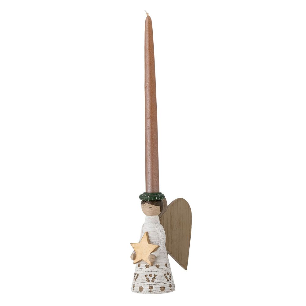Bougeoirs et photophores  - Abba Bougeoir, Blanc, Polyrésine Set of 4 - BLOOMINGVILLE MULTIBRAND HOUSE