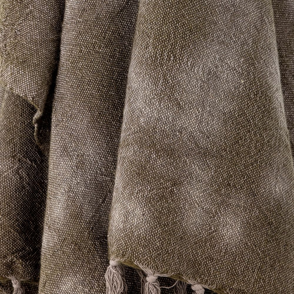 Throw blankets - Ginger Throw, Green, Wool  - BLOOMINGVILLE MULTIBRAND HOUSE