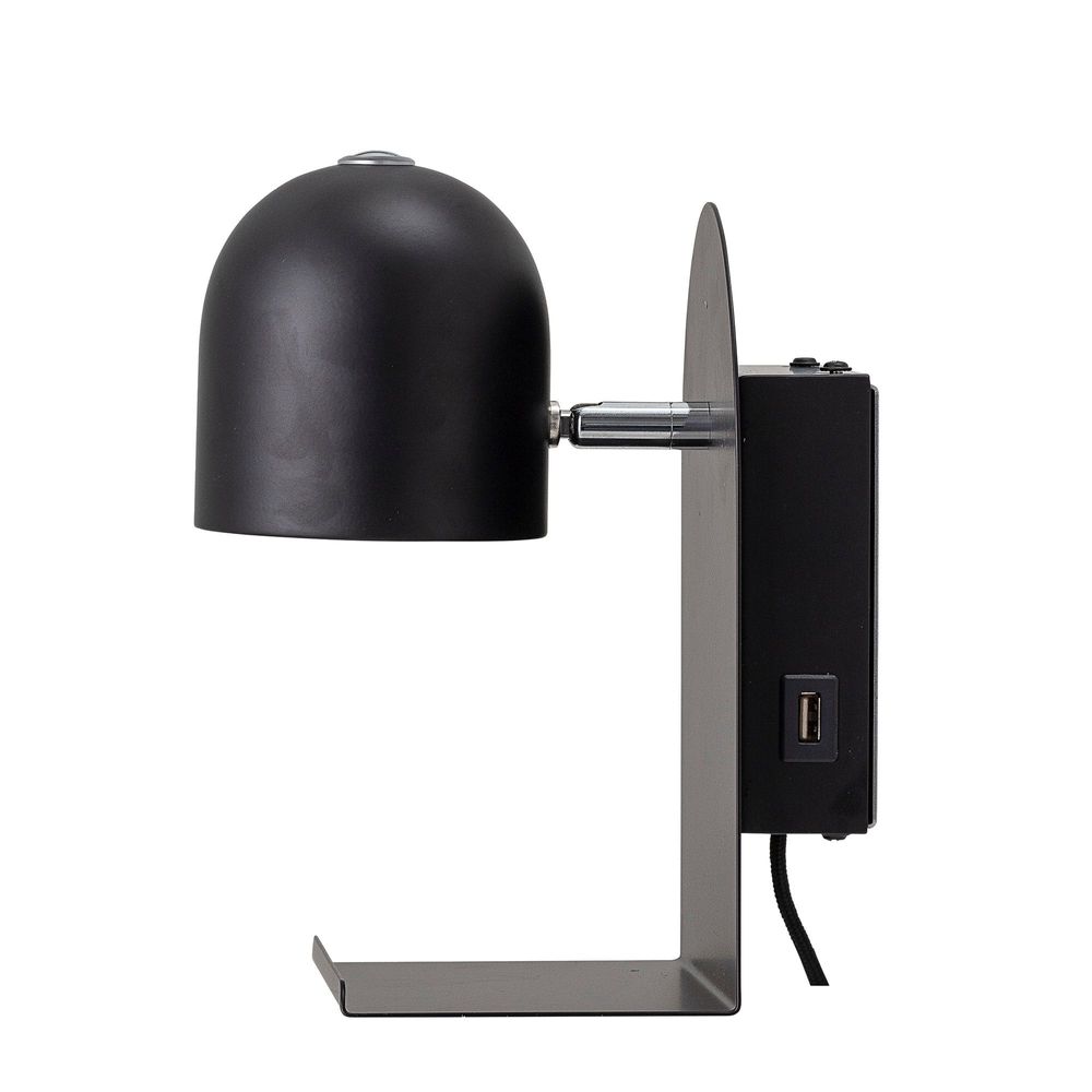 Wall lamps - Qasim Wall Lamp, Black, Metal - BLOOMINGVILLE MULTIBRAND HOUSE