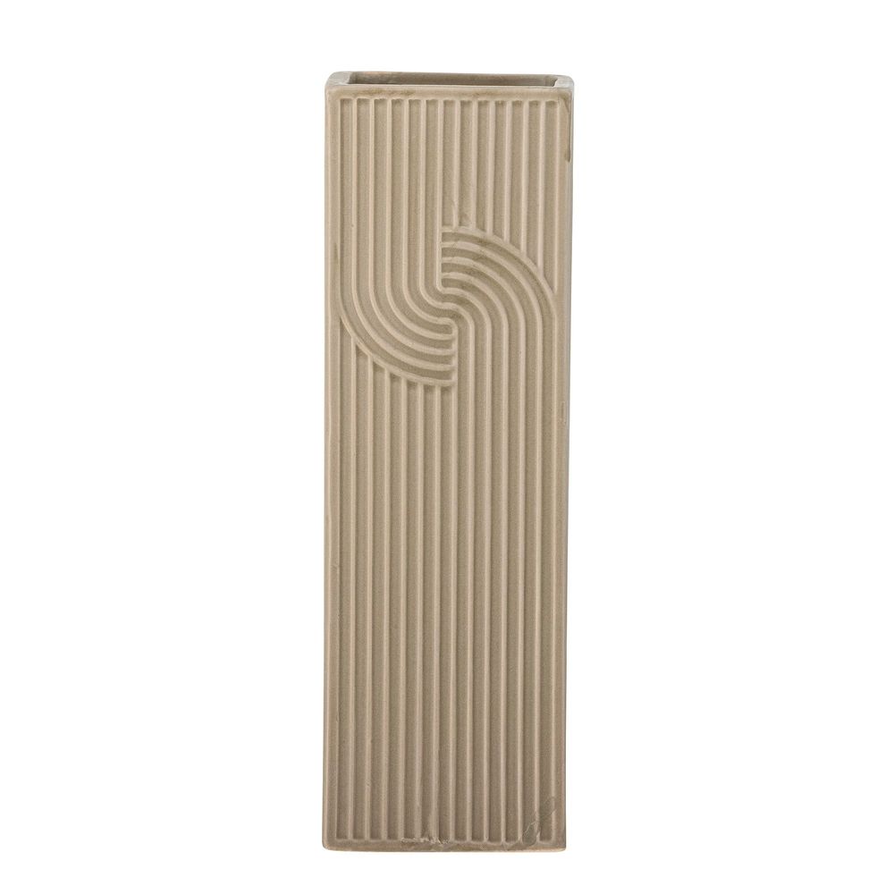 Vases - Heeira Vase, Brown, Stoneware - BLOOMINGVILLE MULTIBRAND HOUSE