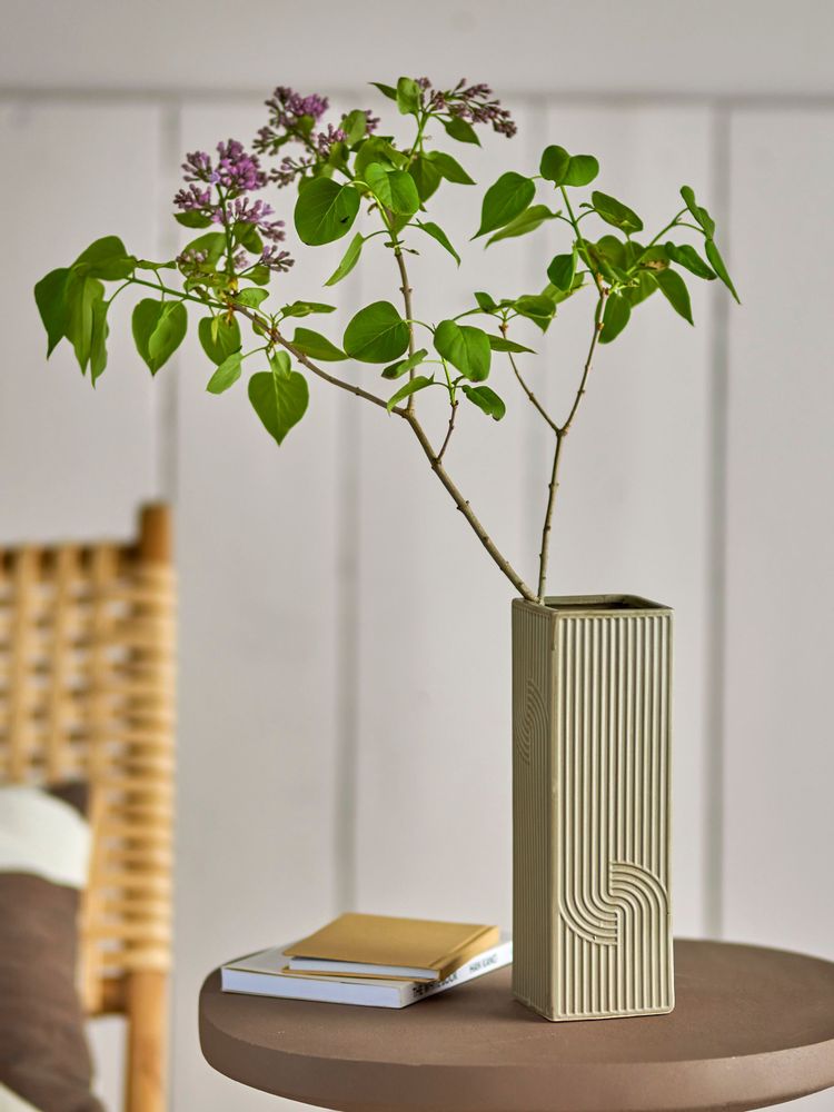 Vases - Heeira Vase, Brown, Stoneware - BLOOMINGVILLE MULTIBRAND HOUSE