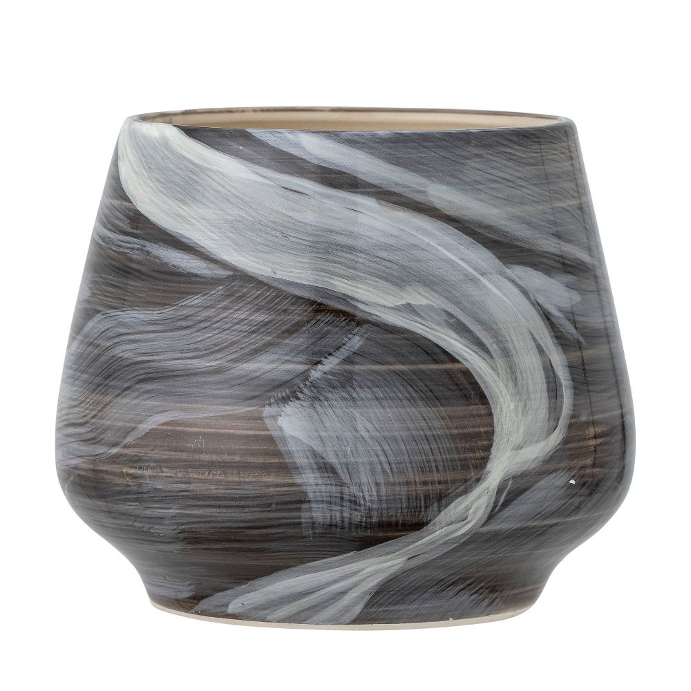 Flower pots - Skjalm Flowerpot, Brown, Stoneware  - BLOOMINGVILLE MULTIBRAND HOUSE