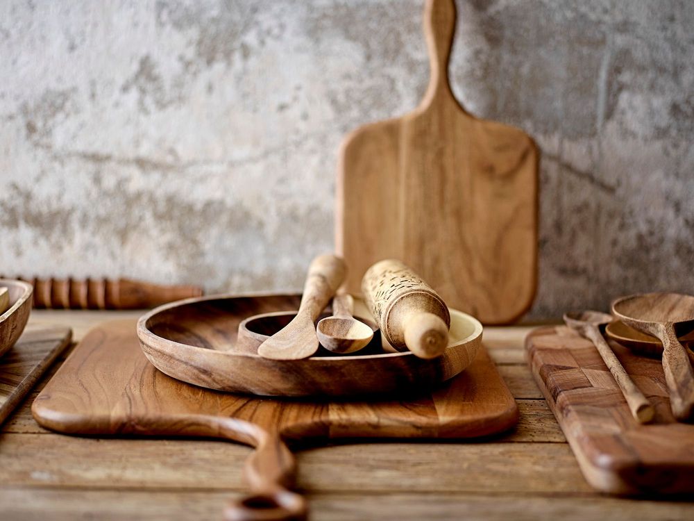 Couverts & ustensiles de cuisine - Breno Plateau de service, Nature, Acacia - BLOOMINGVILLE MULTIBRAND HOUSE