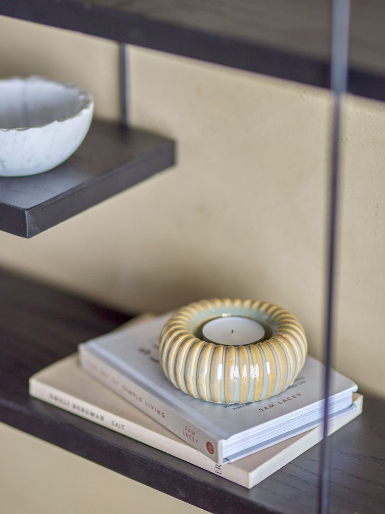 Candlesticks and candle holders - Topeka Votive, Yellow, Stoneware  - BLOOMINGVILLE MULTIBRAND HOUSE