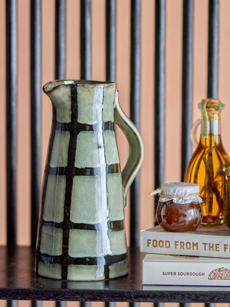 Carafes - Aiwan Jug, Black, Stoneware - CREATIVE COLLECTION