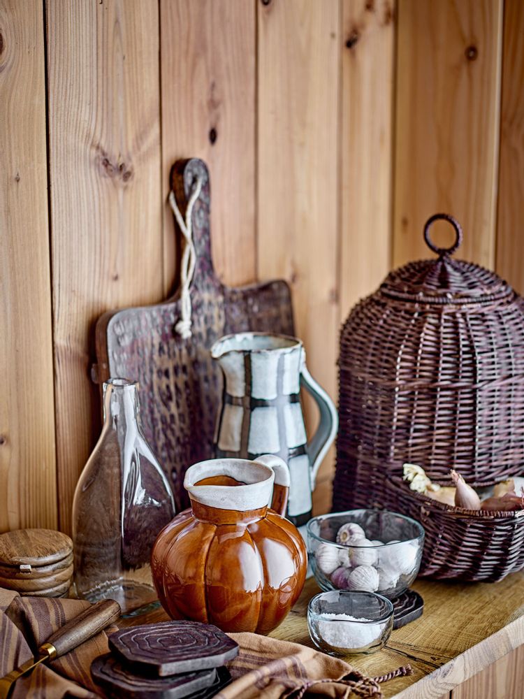 Carafes - Aiwan Jug, Black, Stoneware - CREATIVE COLLECTION