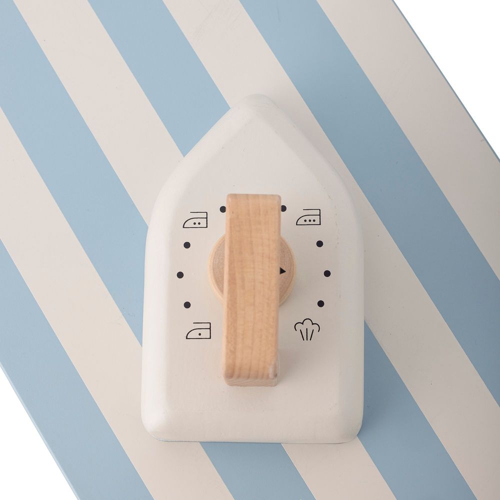 Toys - Sande Toy Ironing Board & Iron, Blue, FSC® 100% , Pine Set of 2 - BLOOMINGVILLE MINI