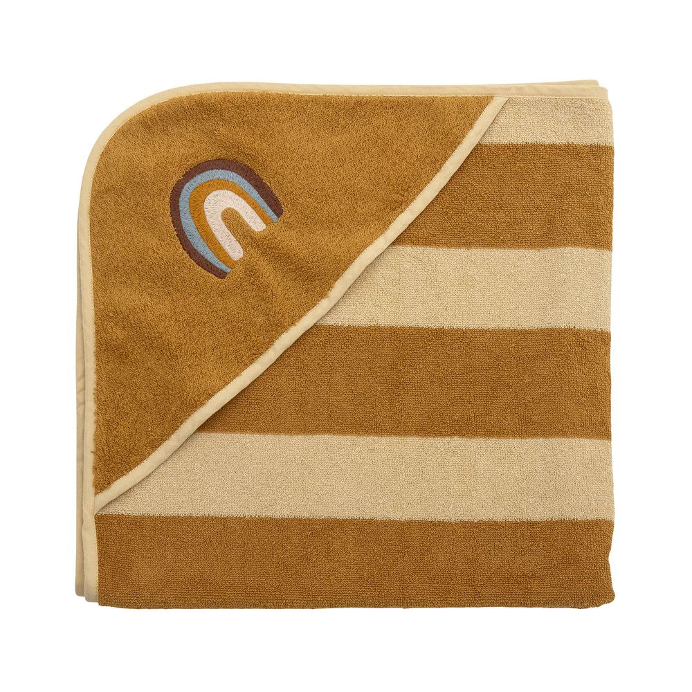 Serviettes de bain - Agnes Serviette, Marron, Coton OEKO-TEX® - BLOOMINGVILLE MINI
