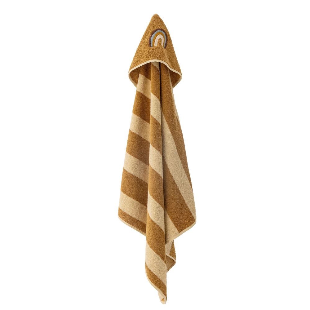 Serviettes de bain - Agnes Serviette, Marron, Coton OEKO-TEX® - BLOOMINGVILLE MINI