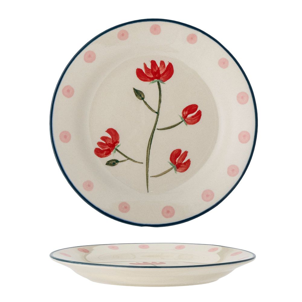 Assiettes au quotidien - Ninette Assiette, Rouge, Grès  - BLOOMINGVILLE MINI