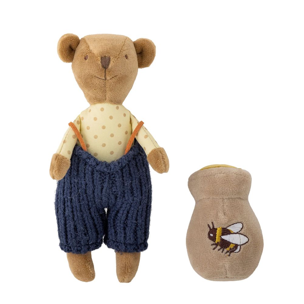 Jouets enfants - Willes Jouet en peluche, Marron, Polyester Set of 2 - BLOOMINGVILLE MINI