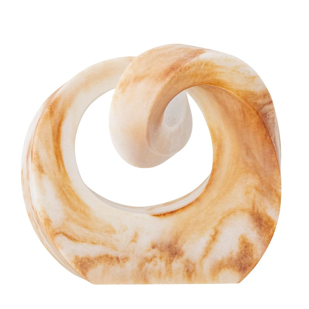 Decorative objects - Swirl Deco, Brown, Polyresin  - BLOOMINGVILLE MULTIBRAND HOUSE
