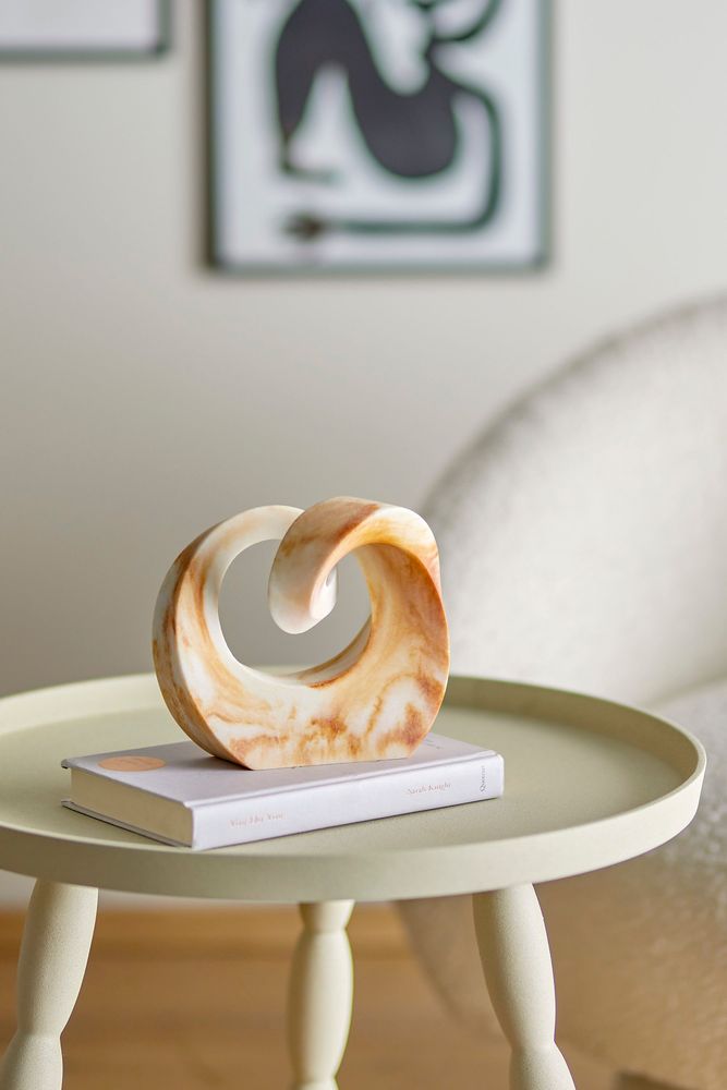 Decorative objects - Swirl Deco, Brown, Polyresin  - BLOOMINGVILLE MULTIBRAND HOUSE